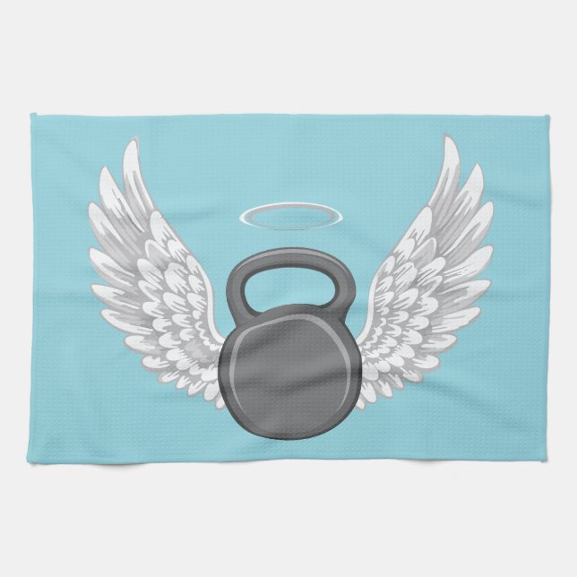 Kettlebell-Himmel Geschirrtuch (Horizontal)