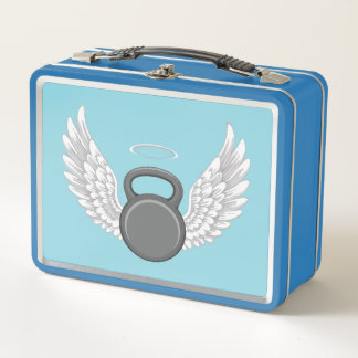 Kettlebell-Himmel Metall Brotdose
