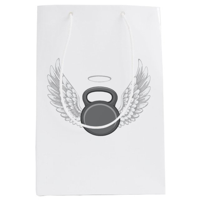 Kettlebell-Himmel Mittlere Geschenktüte (Vorderseite)