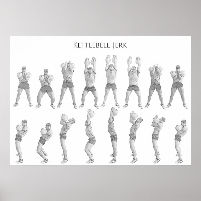 Kettlebell Jerk Poster (Vorne)