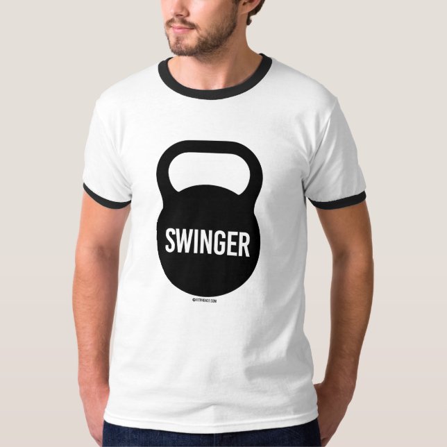 Kettlebell lebenslustiger Typ T-Shirt (Vorderseite)