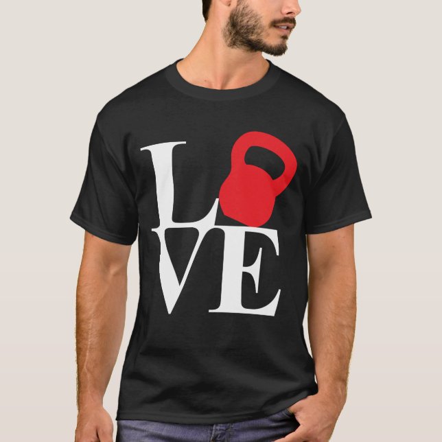 Kettlebell-Liebe T-Shirt (Vorderseite)