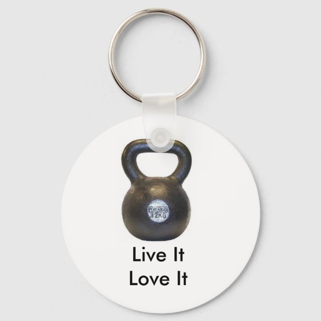 Kettlebell, Live ItLove It Schlüsselanhänger (Vorderseite)