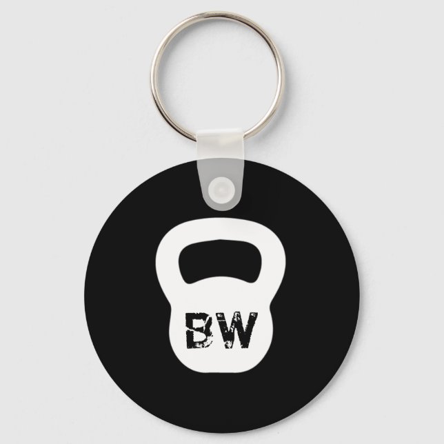 Kettlebell Personal Trainer Schlüsselanhänger (Vorderseite)