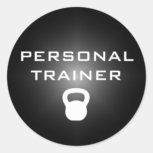 Kettlebell Personal Trainer Sticker (Vorderseite)