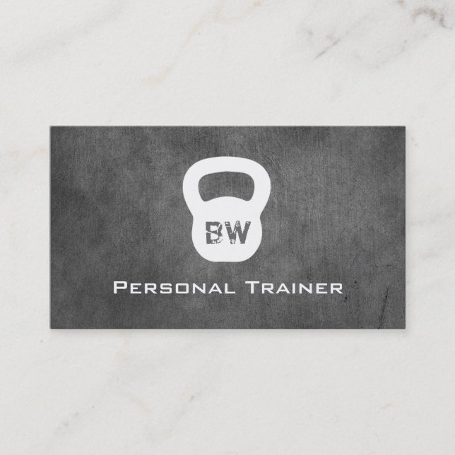Kettlebell persönliche Trainer-Visitenkarte Visitenkarte (Vorderseite)