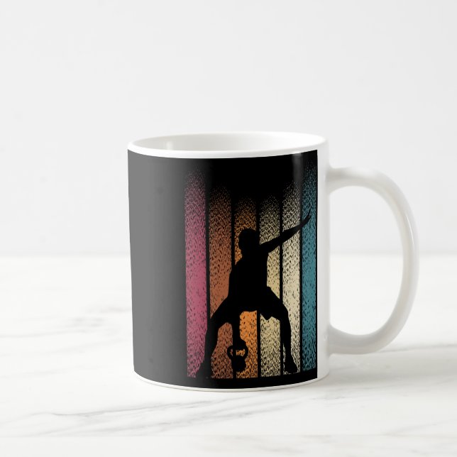 Kettlebell Retro Workout PowerHeader Bodybuilder Kaffeetasse (Rechts)
