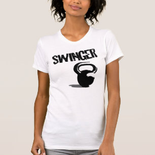 Kettlebell Schwung Functional Fitness Workout Graf T-Shirt