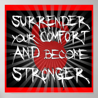 Kettlebell Surrrender & Groove Starke Fitness Prin Poster