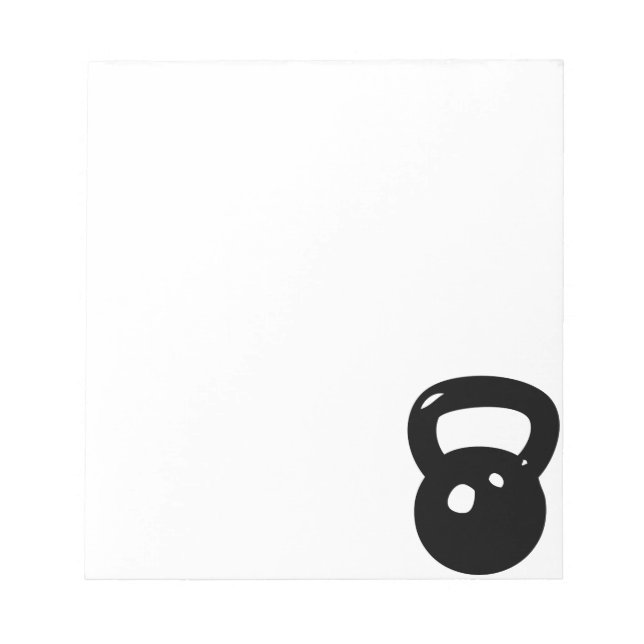 Kettlebell Workout Notizblock (Vorderseite)