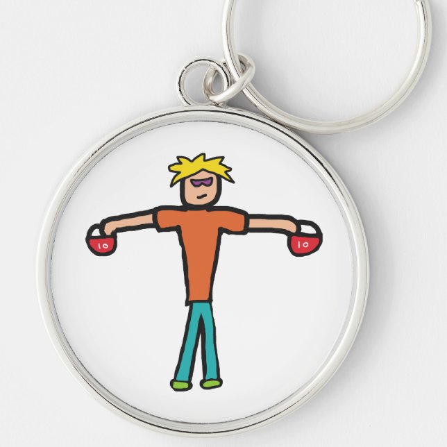 Kettlebells Schlüsselanhänger (Vorne)