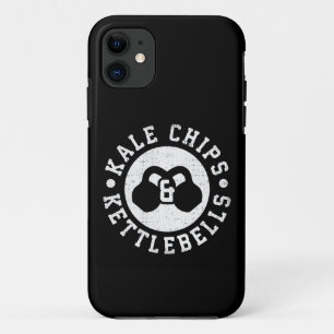 Kettlebells und Kale Chips - Funny Novelout Workou Case-Mate iPhone Hülle