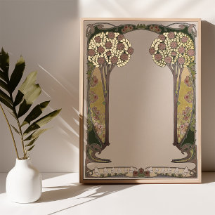 Ketubah Baum des Lebens Handschrift Art Nouveau Foliendrucke