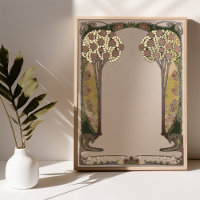 Ketubah Tree of Life Handwriting Art Nouveau
