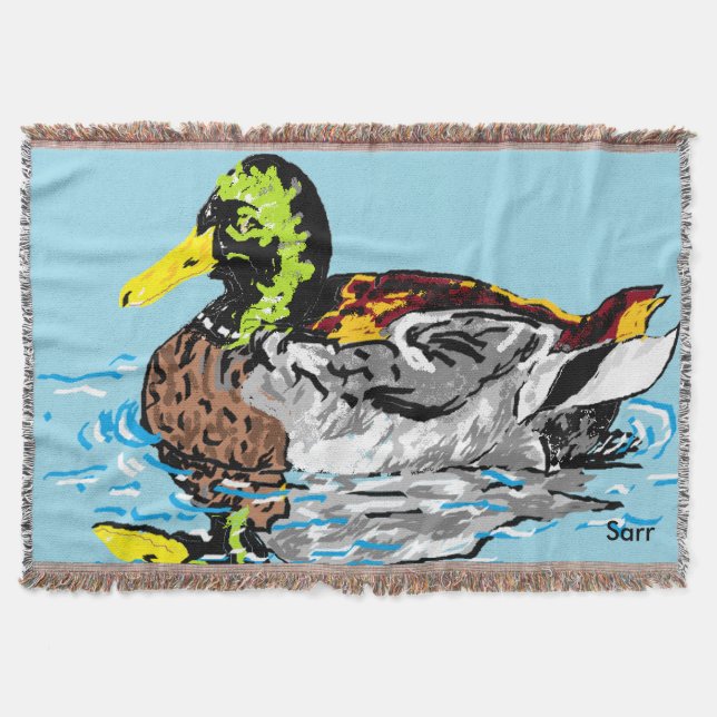 Keuchhuhn/Ente in einem Teich Decke (Vorderseite)