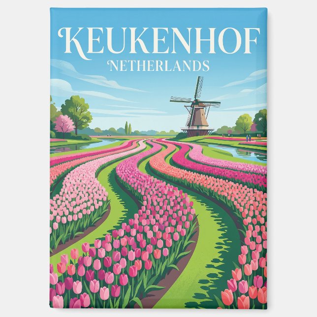 Keukenhof Niederlande Magnet (Vorderseite)