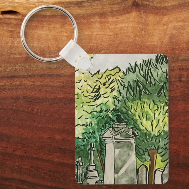 Keule im Friedhof, Schlüsselanhänger (Vorderseite)