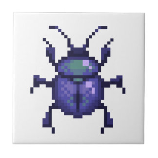 Kever paars pixelart fliese
