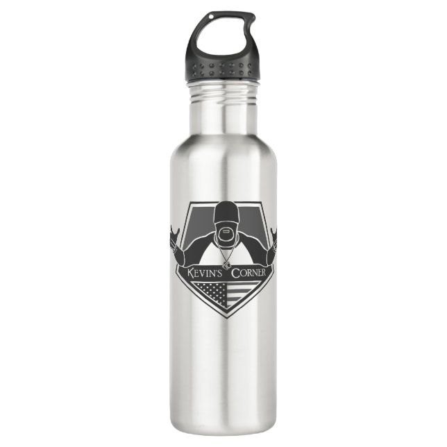 Kevin-Ecke Edelstahlflasche (Vorderseite)