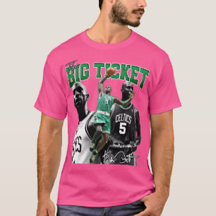 Kevin Garnett The Big Ticket Boston Basketball Leg T-Shirt