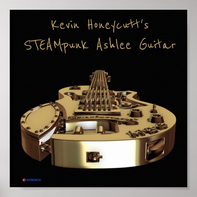 Kevin Honecutts STEAMpunk Ashlee Guitar Poster (Vorne)