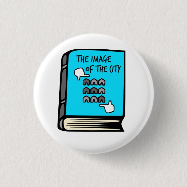 Kevin Lynch das Bild des Stadt-Buch-Knopfes Button (Vorderseite)
