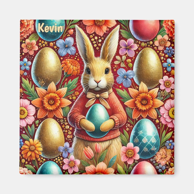 KEVIN ~ Osterhasen und Eier ~ Magnet (Vorne)