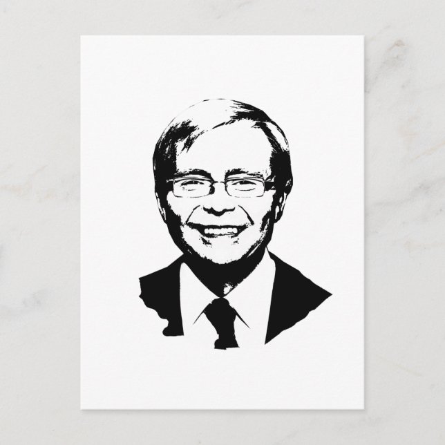 Kevin Rudd Postkarte (Vorderseite)