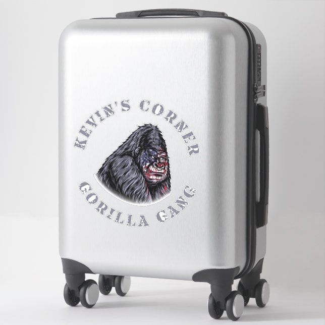 Kevin's Corner GORILLA GANG Aufkleber (Koffer)