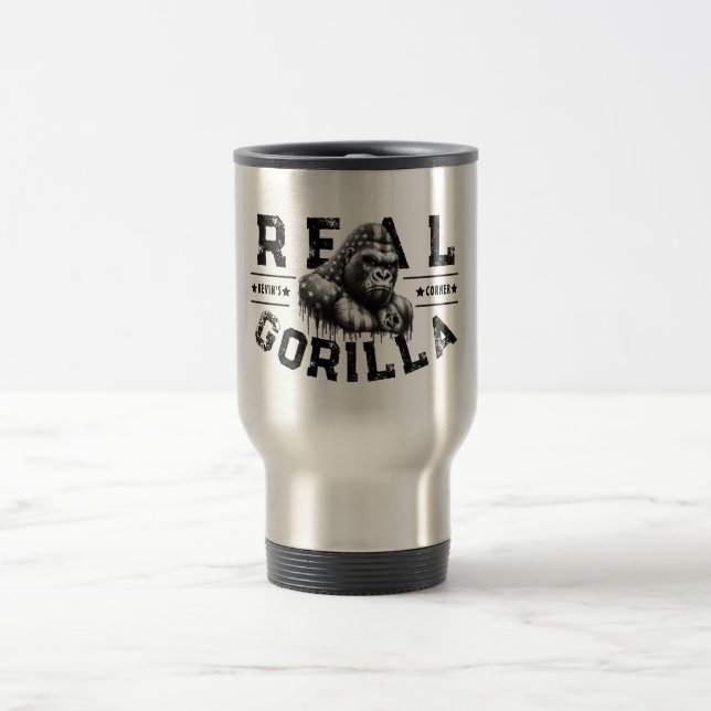 Kevins Ecke REAL GORILLA-Face Paint US Flag Reisebecher (Mittel)