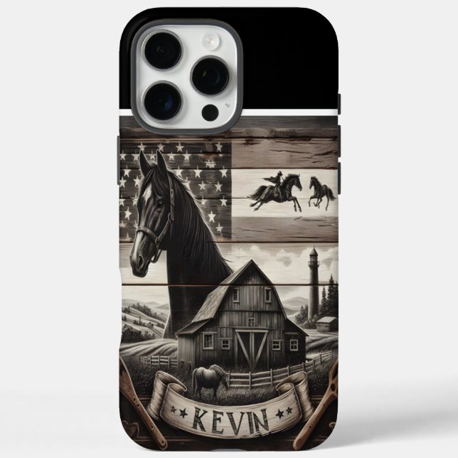 Kevin's Farm Horse iPhone 16 Pro Max Hülle (Rückseite)