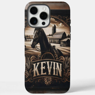 Kevins rustikales Agrarzeichen iPhone 16 Pro Max Hülle