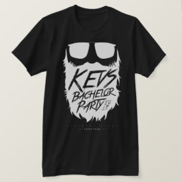 Kevs Bachelor Party Wildman-White T-Shirt