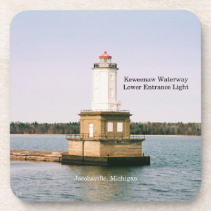 Keweenaw Wasserstraße Unterer Eingang Licht 6 Unte Getränkeuntersetzer