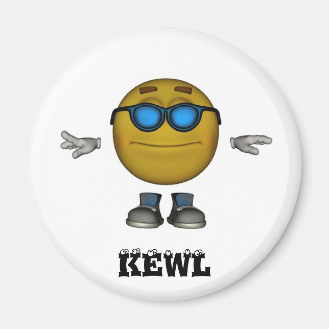 KEWL Emoticon Magnet (Vorne)