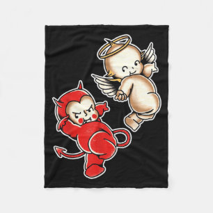 Kewpie-Baby-Teufels-Engel-Cherubs Fleecedecke