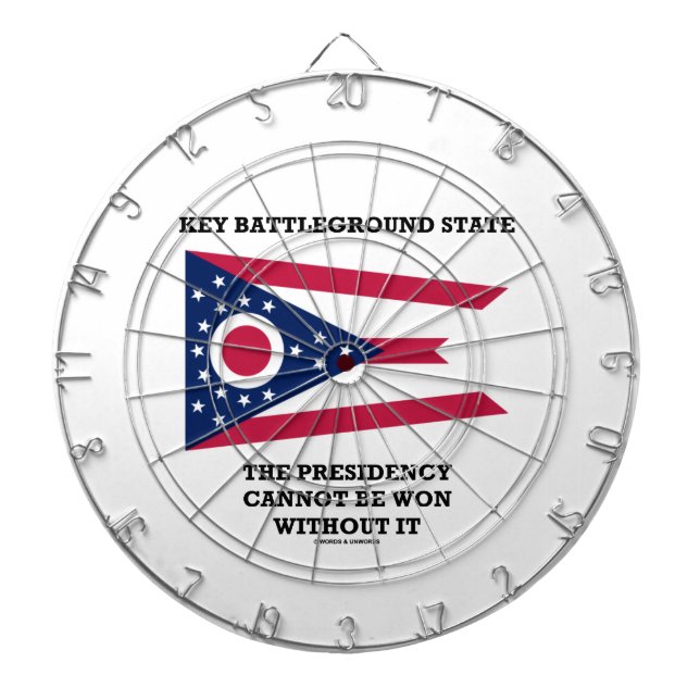Key Battleground State Presidency Ohio State Flag Dartscheibe (vorne)