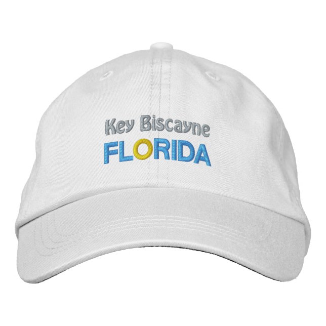 KEY BISCAYNE BESTICKTE BASEBALLKAPPE (Vorderseite)