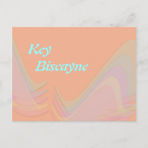 Key Biscayne Florida Pastell Flügel Postkarte