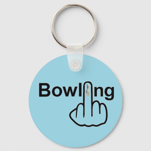Key Chain Bowling Gedreht Schlüsselanhänger (Vorderseite)