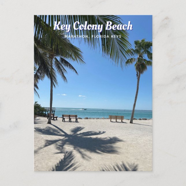 Key Colony Beach Marathon Florida Keys Postkarte (Vorderseite)