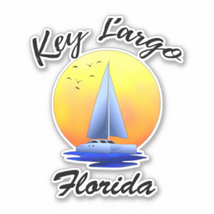 Key Largo Florida Keys Segeln Aufkleber