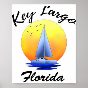 Key Largo Florida Keys Segeln Poster