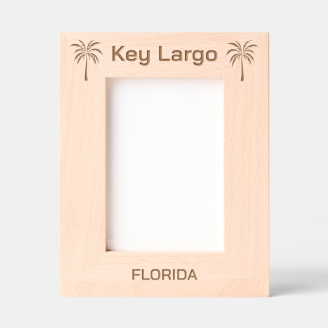 Key Largo Florida Laser-gravierter Rahmen (Vorderseite)