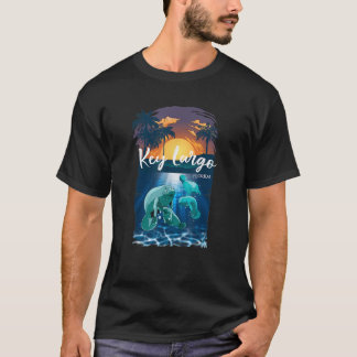 Key Largo Florida Manatees Funny Vacation T-Shirt