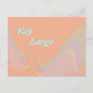 Key Largo Florida Pastell Flügel Postkarte