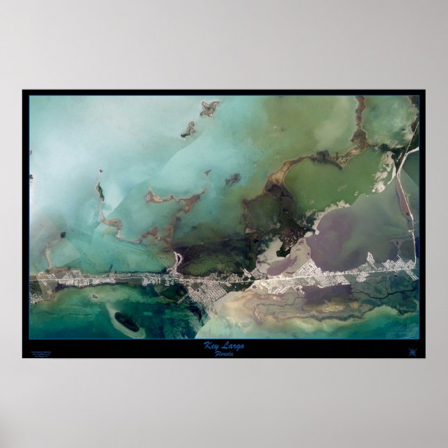 Key Largo, Florida Satellite Poster (Vorne)