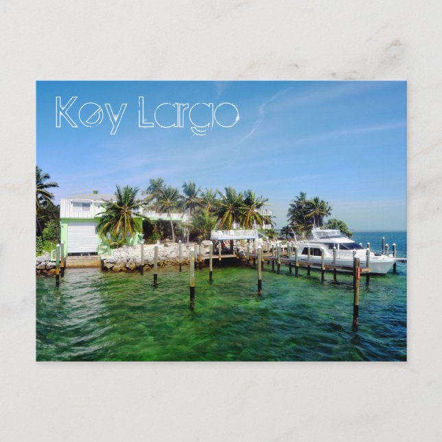 Key Largo, Florida, USA Postkarte (Vorderseite)