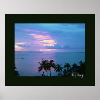 Key Largo in Black Frame Poster