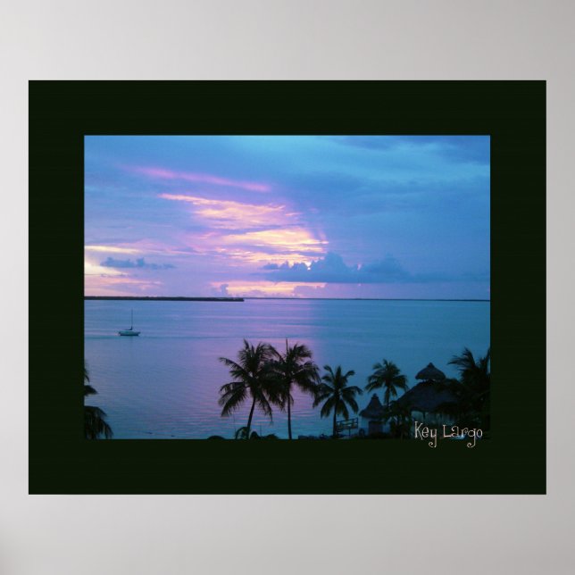 Key Largo in Black Frame Poster (Vorne)